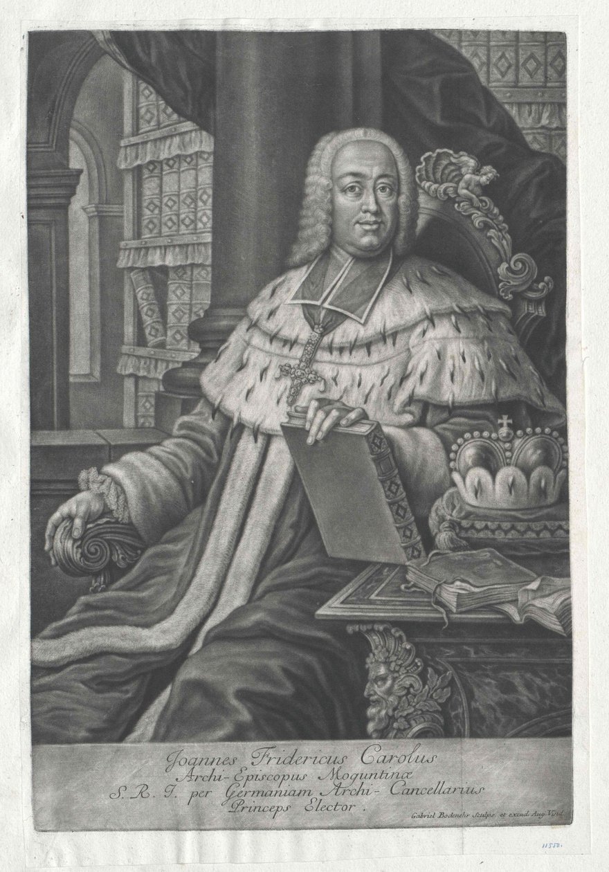 Johann Friedrich Carl graaf Ostein door Artist Unknown