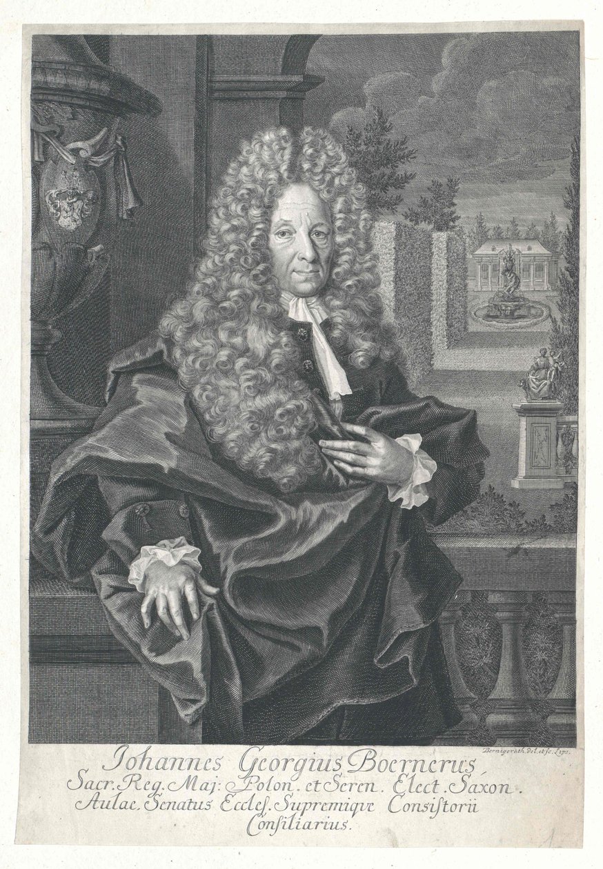 Johann Georg Boerner door Artist Unknown