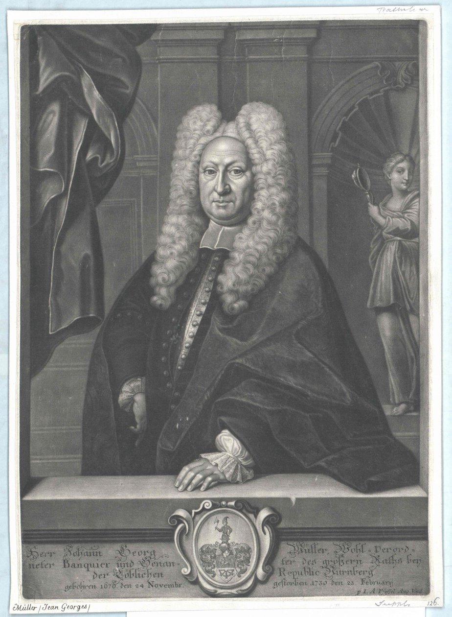 Johann Georg Mueller door Artist Unknown