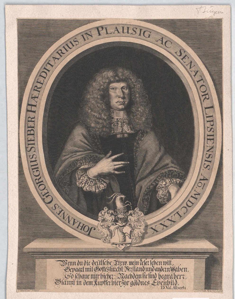De heer Johann Georg Sifter door Artist Unknown