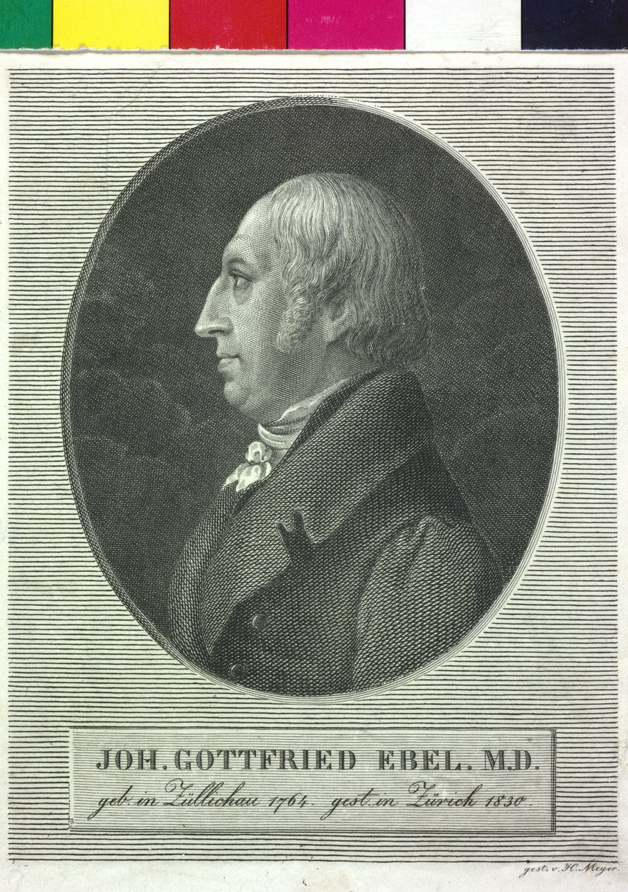 Johann Gottfried Ebel door Artist Unknown