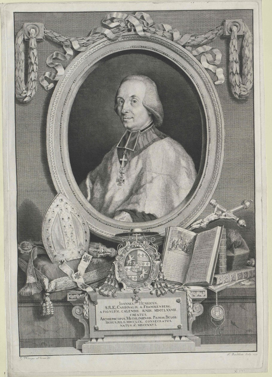 Johann Heinrich graaf Frankenberg door Artist Unknown