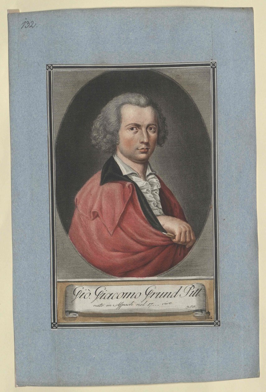 Johann Jakob Grund door Artist Unknown
