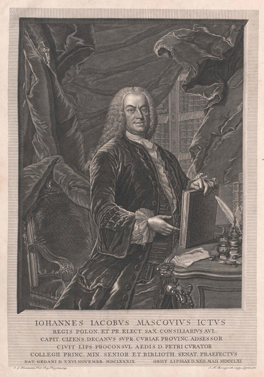 Johann Jakob Mascov door Artist Unknown