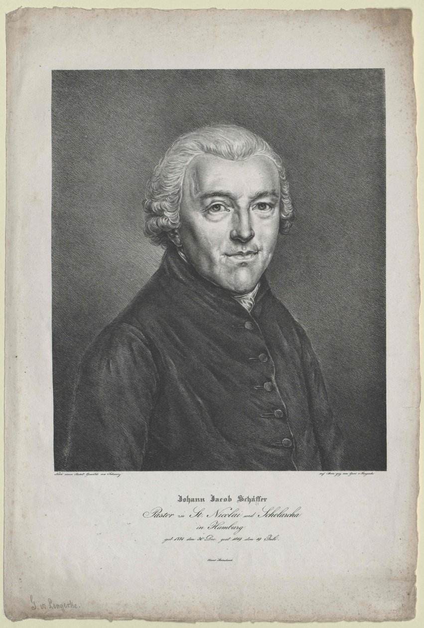 Johann Jakob Schaeffer door Artist Unknown