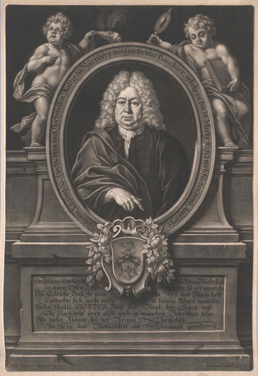 Johann Kiessling door Artist Unknown