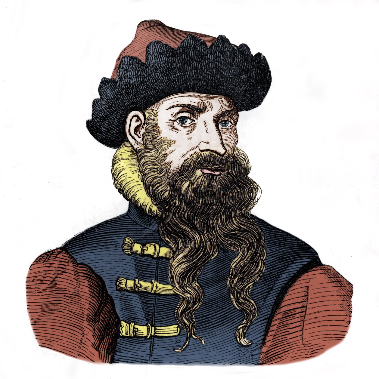 Johannes Gutenberg (prent) door Artist Unknown