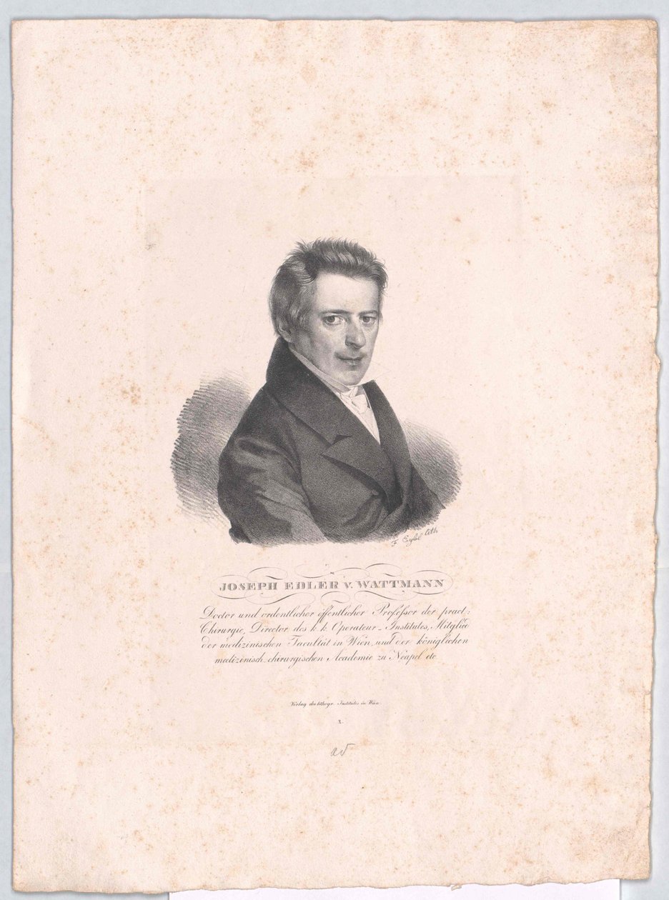 Joseph baron Wattmann-Maelcamp-Beaulieu (afdrukken) door Artist Unknown
