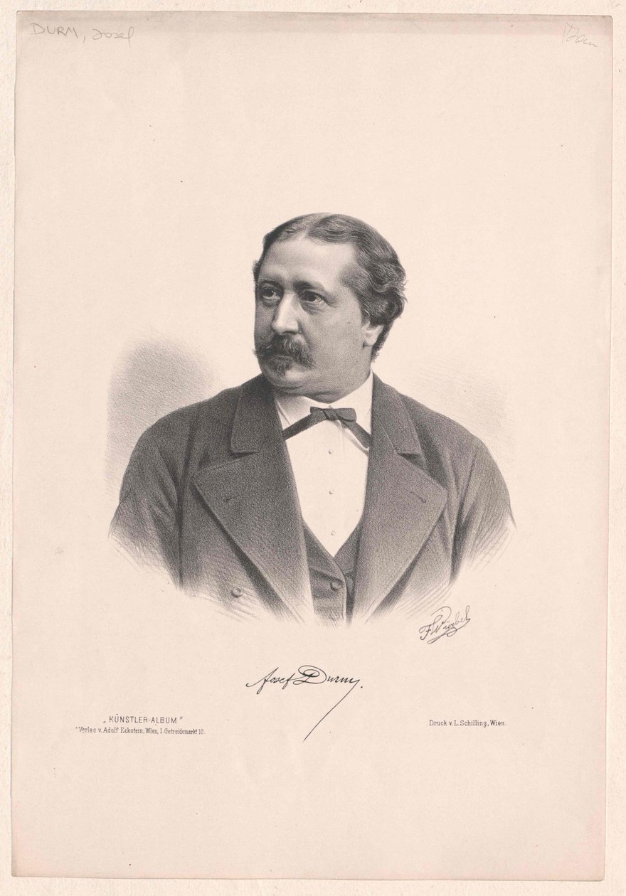 Joseph Durm (afdrukken) door Artist Unknown
