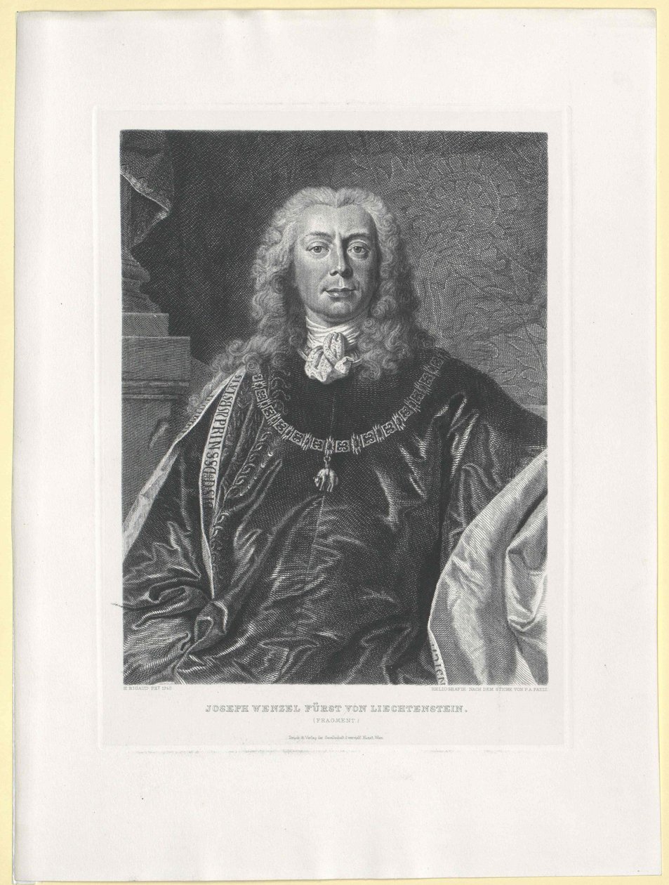Joseph Wenzel count of Liechtenstein door Artist Unknown