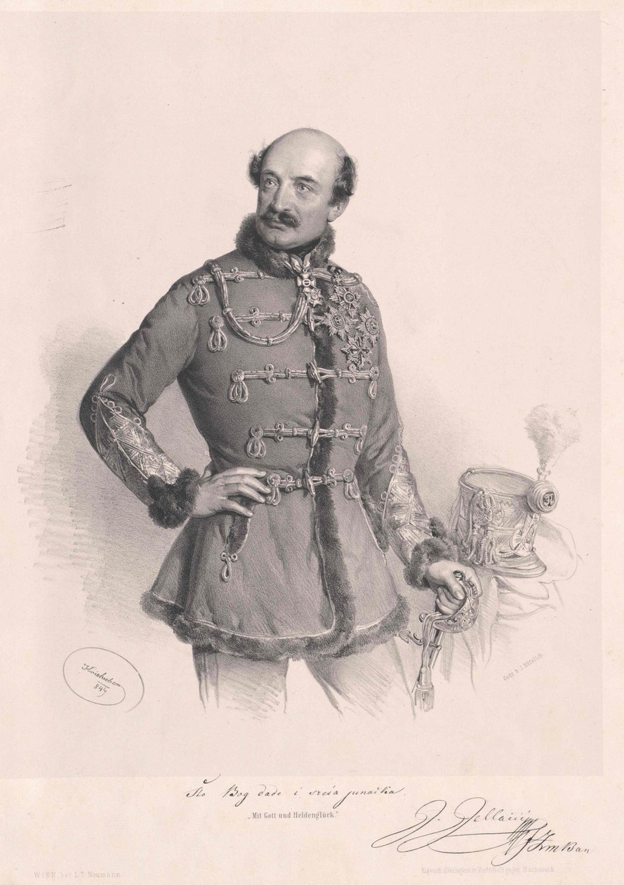 Jozef graaf Jellacic de Buzim door Artist Unknown