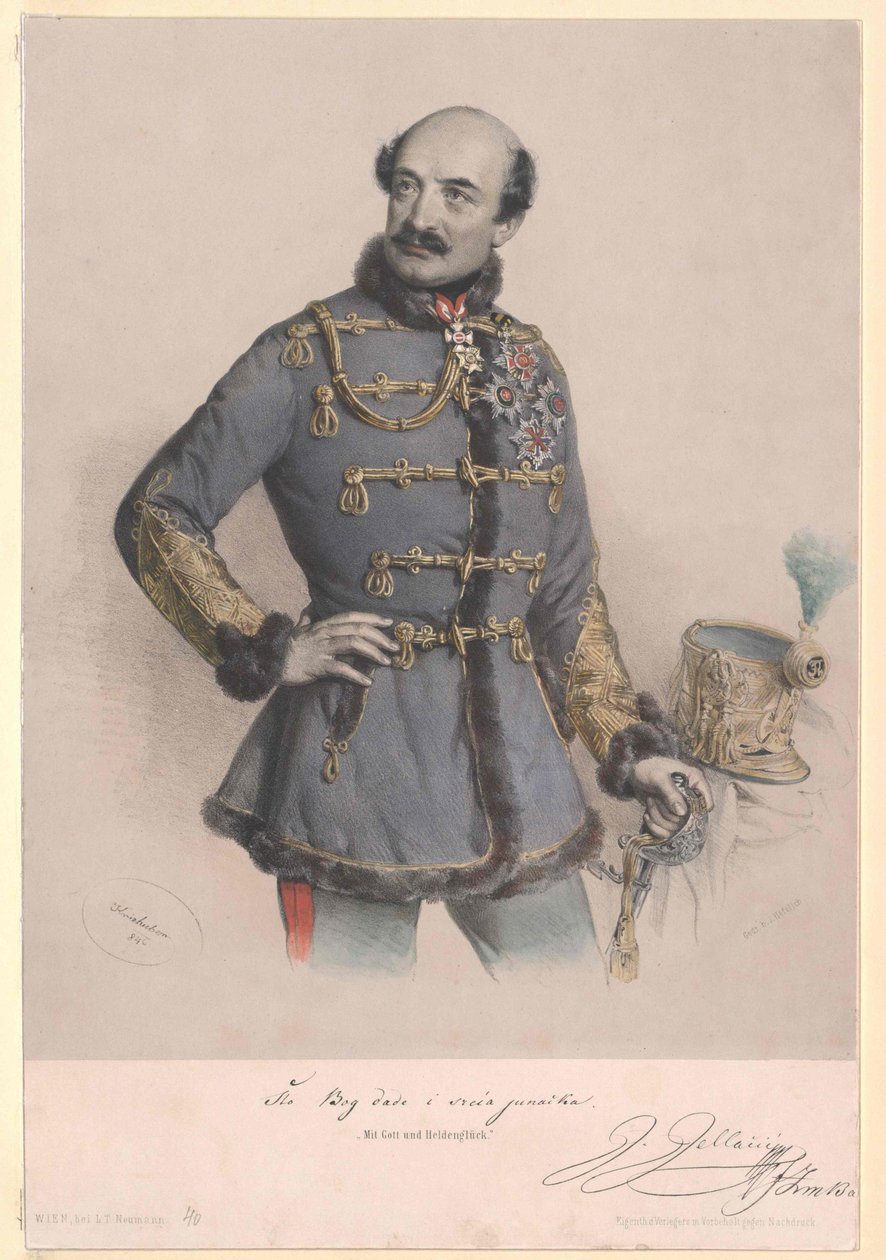 Jozef graaf Jellacic de Buzim door Artist Unknown