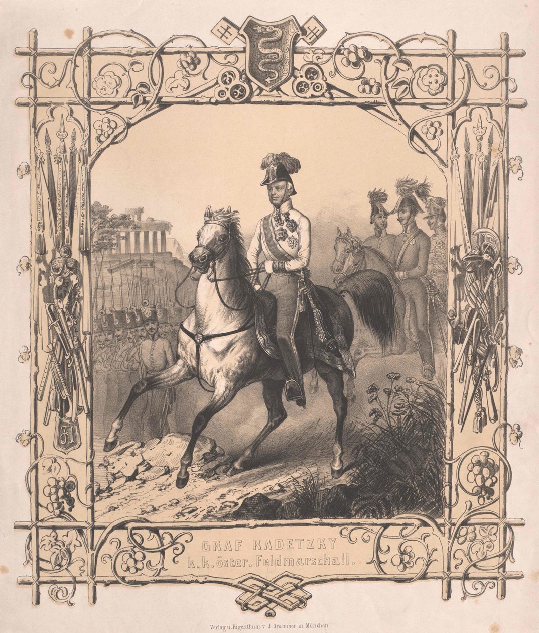 Joseph graaf Radetzky van Radetz door Artist Unknown