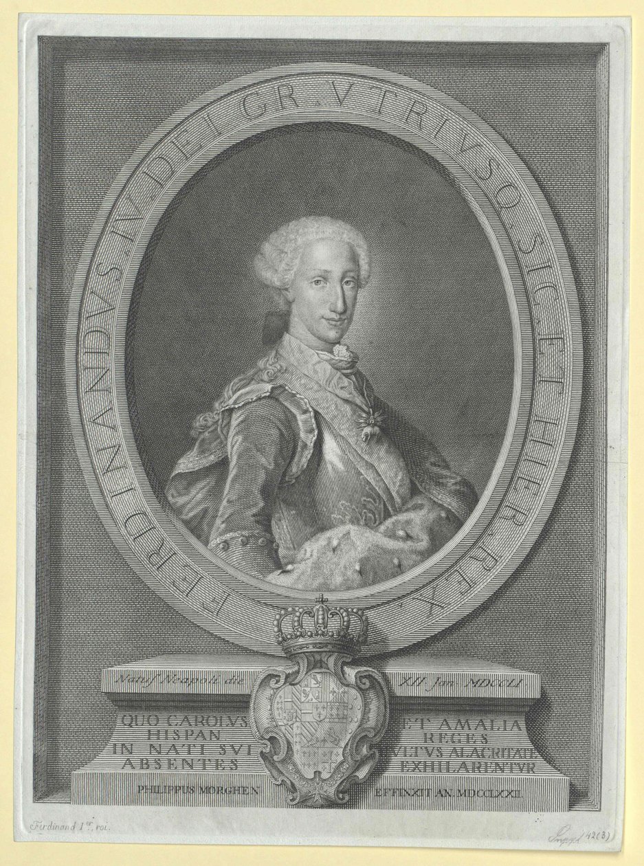 Koning van beide Siciliën Ferdinand I door Artist Unknown