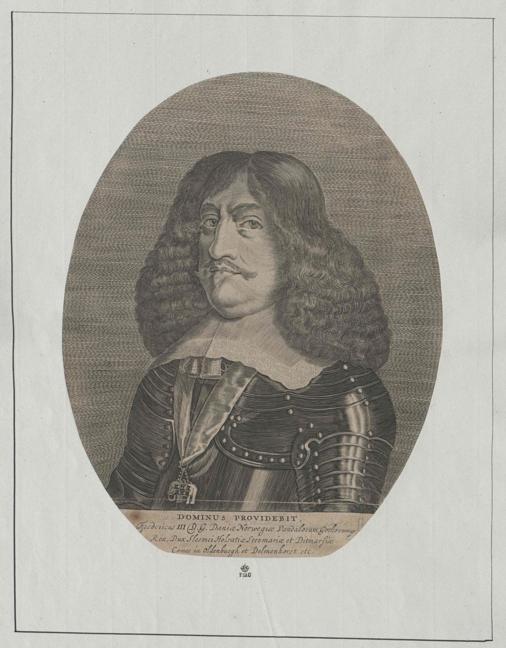Koning van Denemarken Frederik III door Artist Unknown