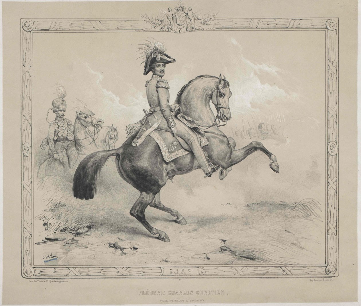 Koning van Denemarken Frederik VII door Artist Unknown
