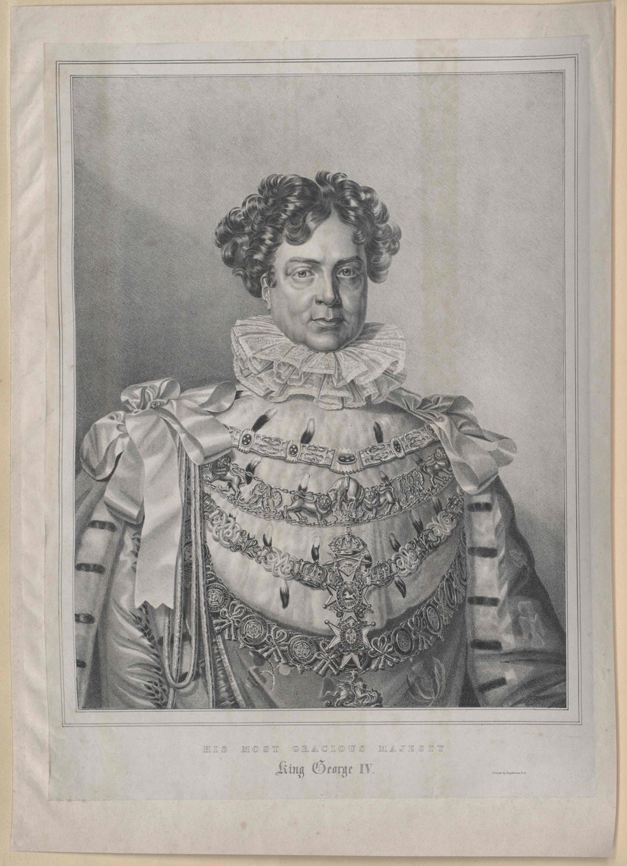 Koning van Engeland George IV door Artist Unknown