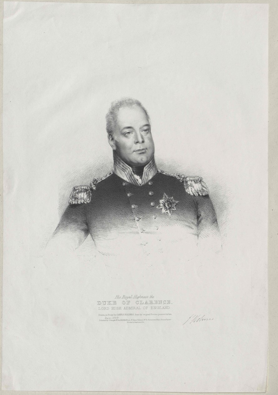 Koning van Engeland Willem IV door Artist Unknown