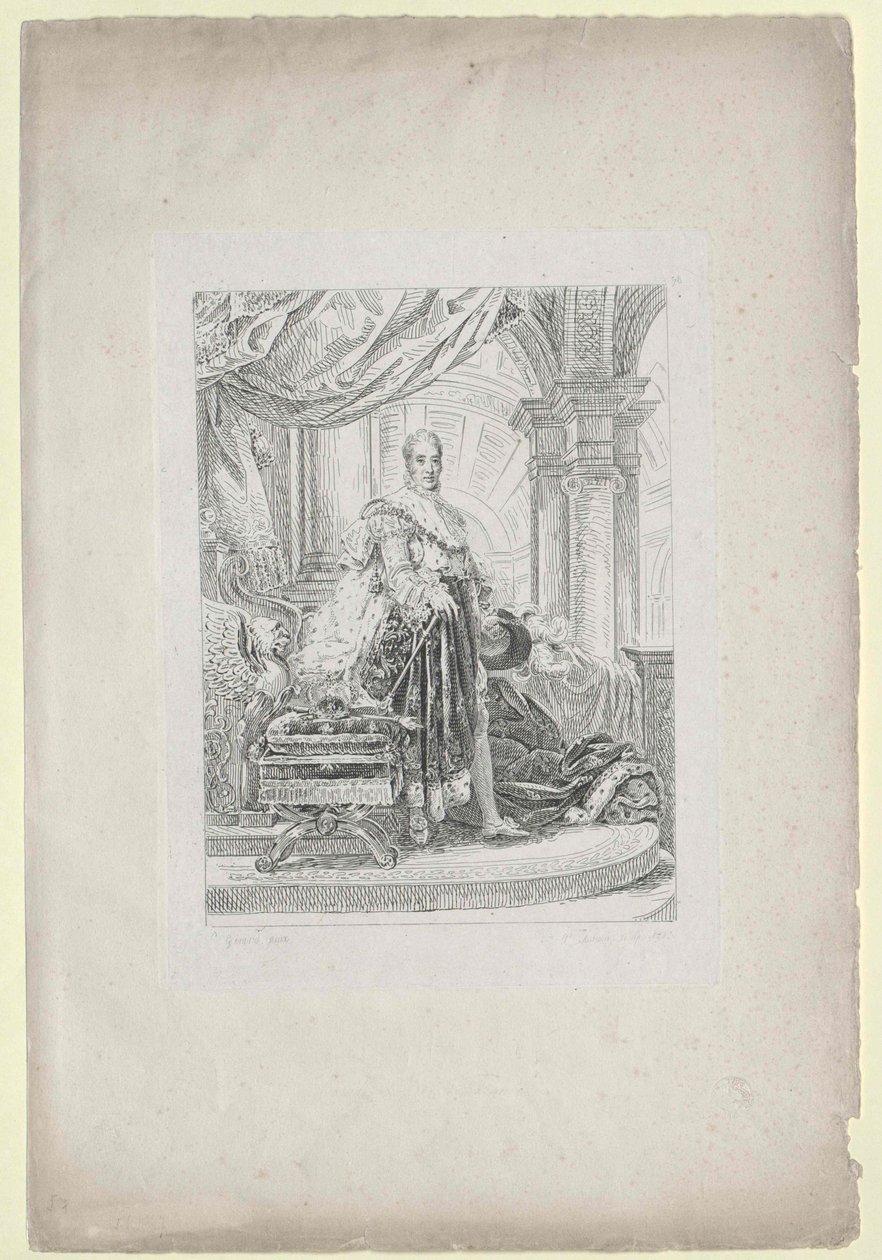 Koning van Frankrijk Charles X. door Artist Unknown