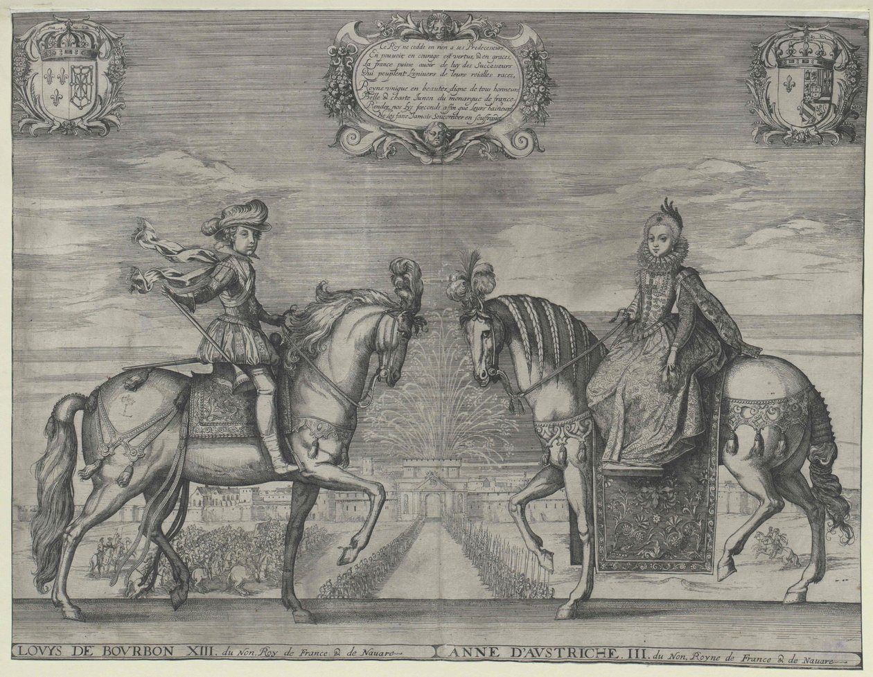Koning van Frankrijk Lodewijk XIII door Artist Unknown