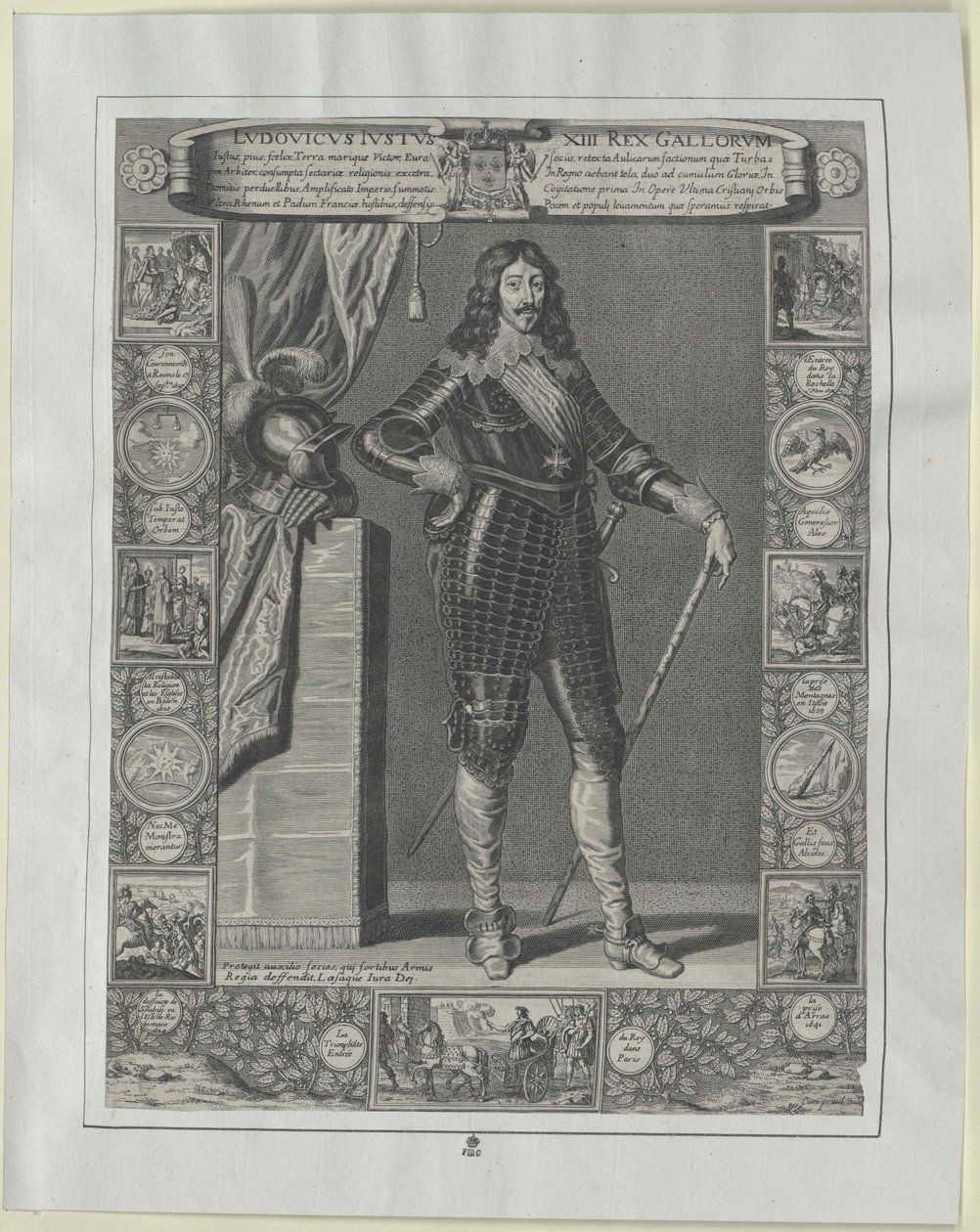 Koning van Frankrijk Lodewijk XIII door Artist Unknown