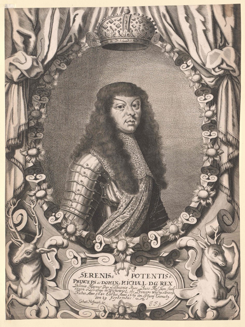 Koning van Polen Michael Thomas Wiesniowiecz door Artist Unknown