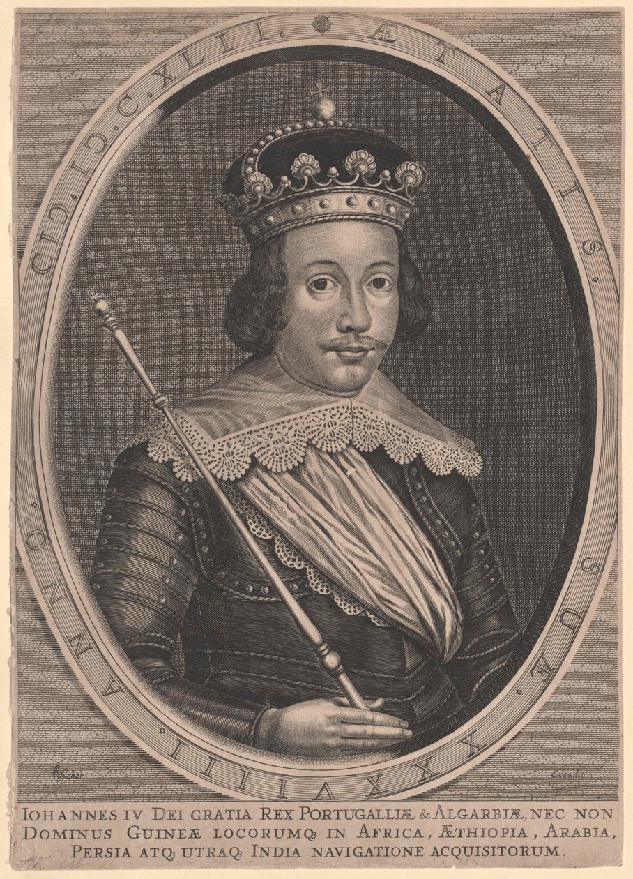 Koning van Portugal Johann IV door Artist Unknown