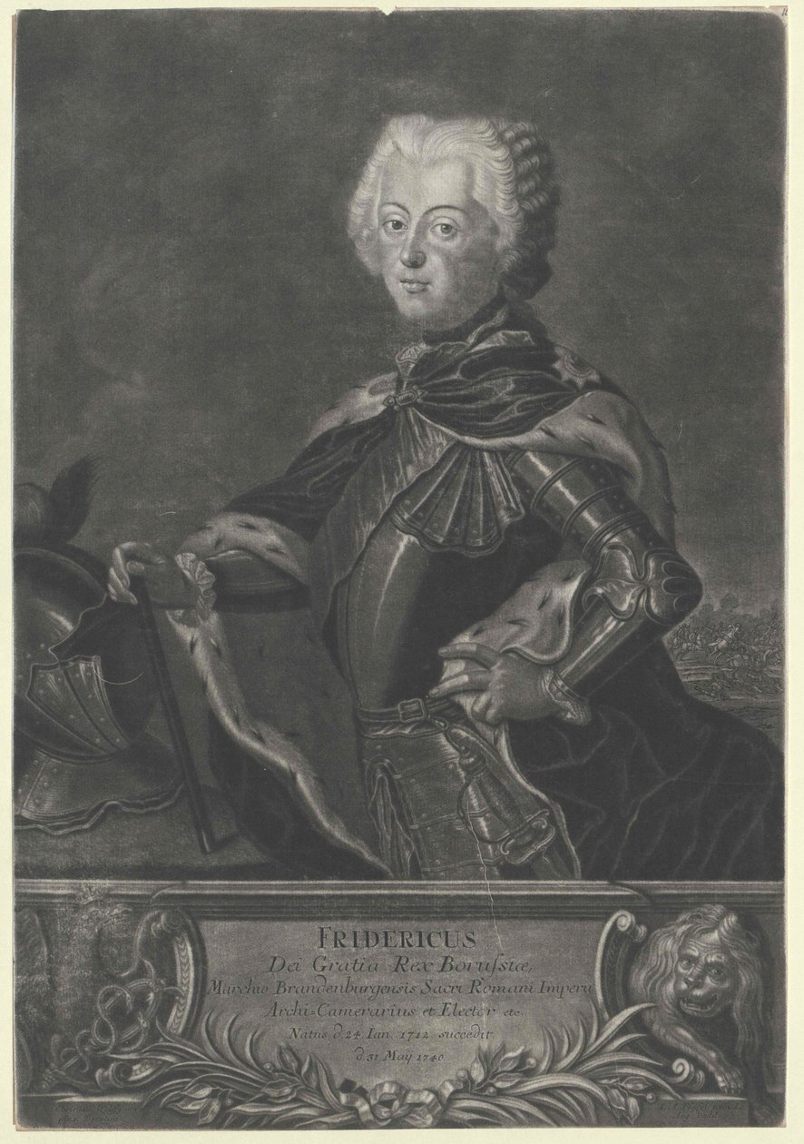 Koning van Pruisen Frederik II door Artist Unknown