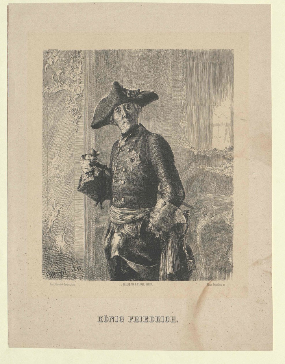 Koning van Pruisen Frederik II door Artist Unknown