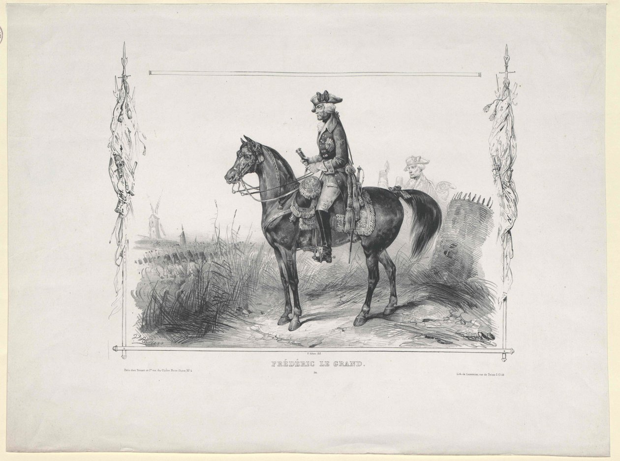 Koning van Pruisen Frederik II door Artist Unknown