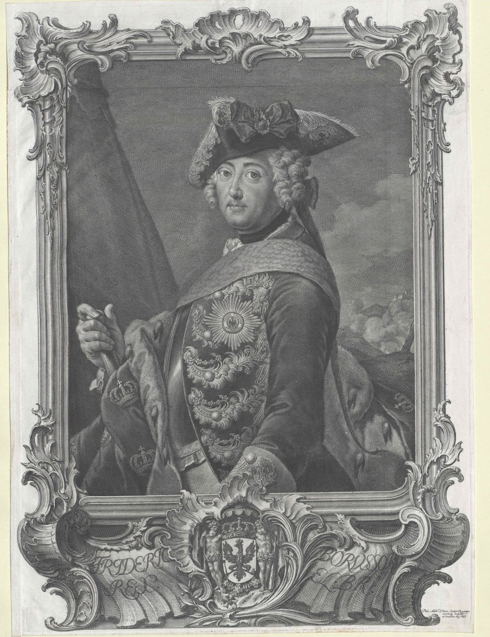 Koning van Pruisen Frederik II door Artist Unknown