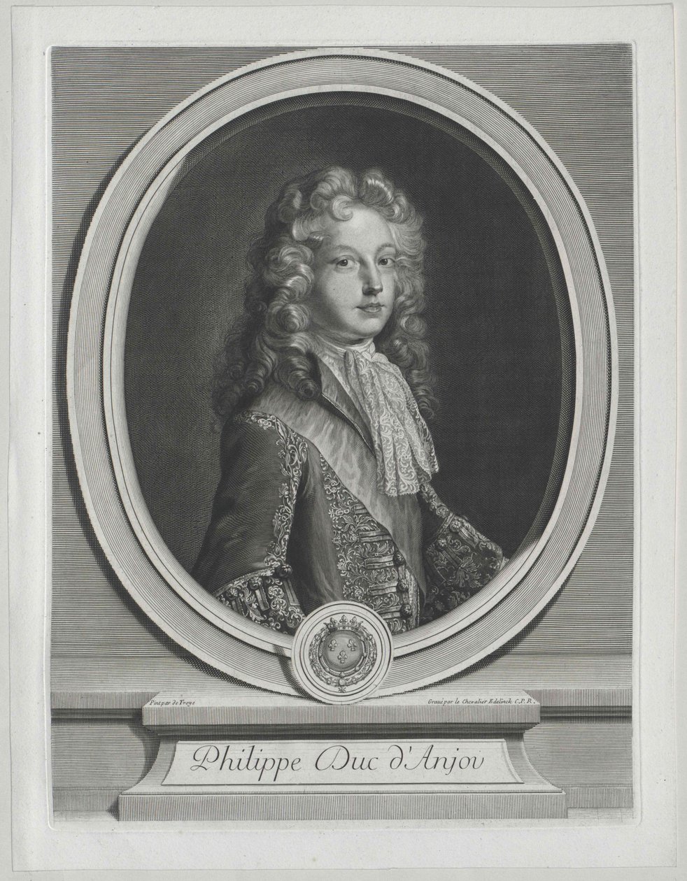 Koning van Spanje Philipp V. door Artist Unknown