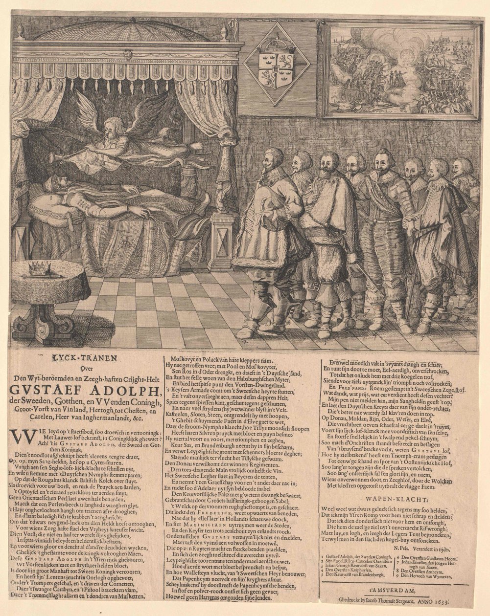 Koning van Zweden Gustavus Adolphus van Zweden door Artist Unknown