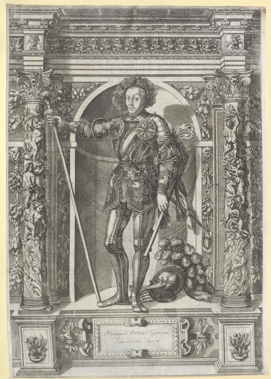 Landgraaf van Hessen Philipp I de edele door Artist Unknown