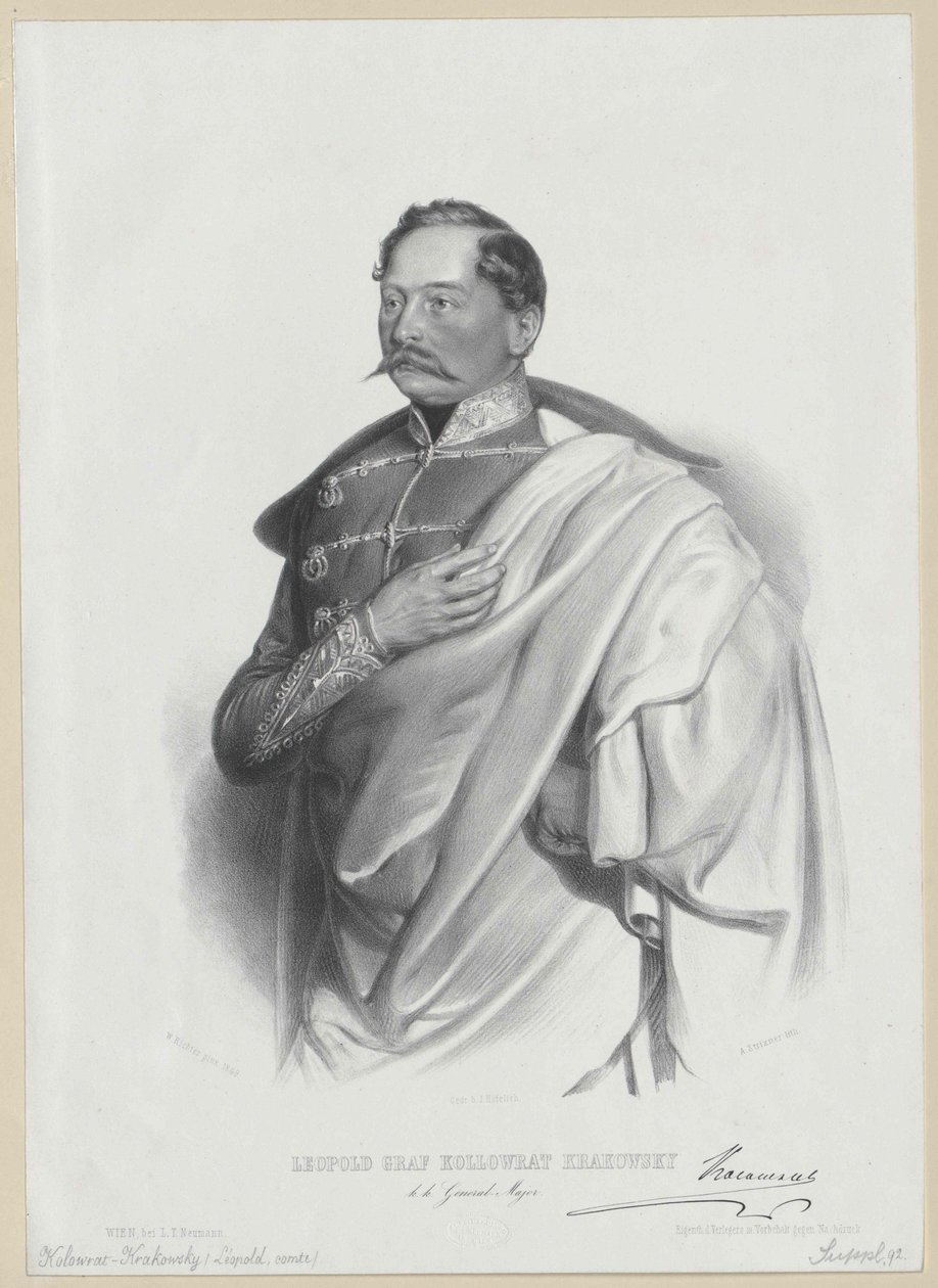 Leopold graaf Kolovrat Krakau door Artist Unknown