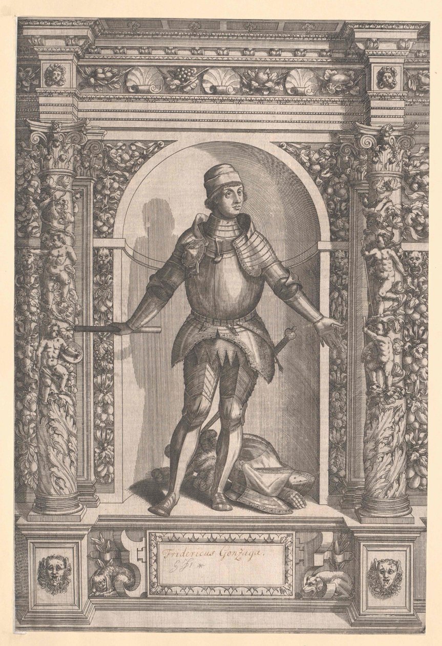 Markgraaf van Mantua Frederik I Gonzaga door Artist Unknown