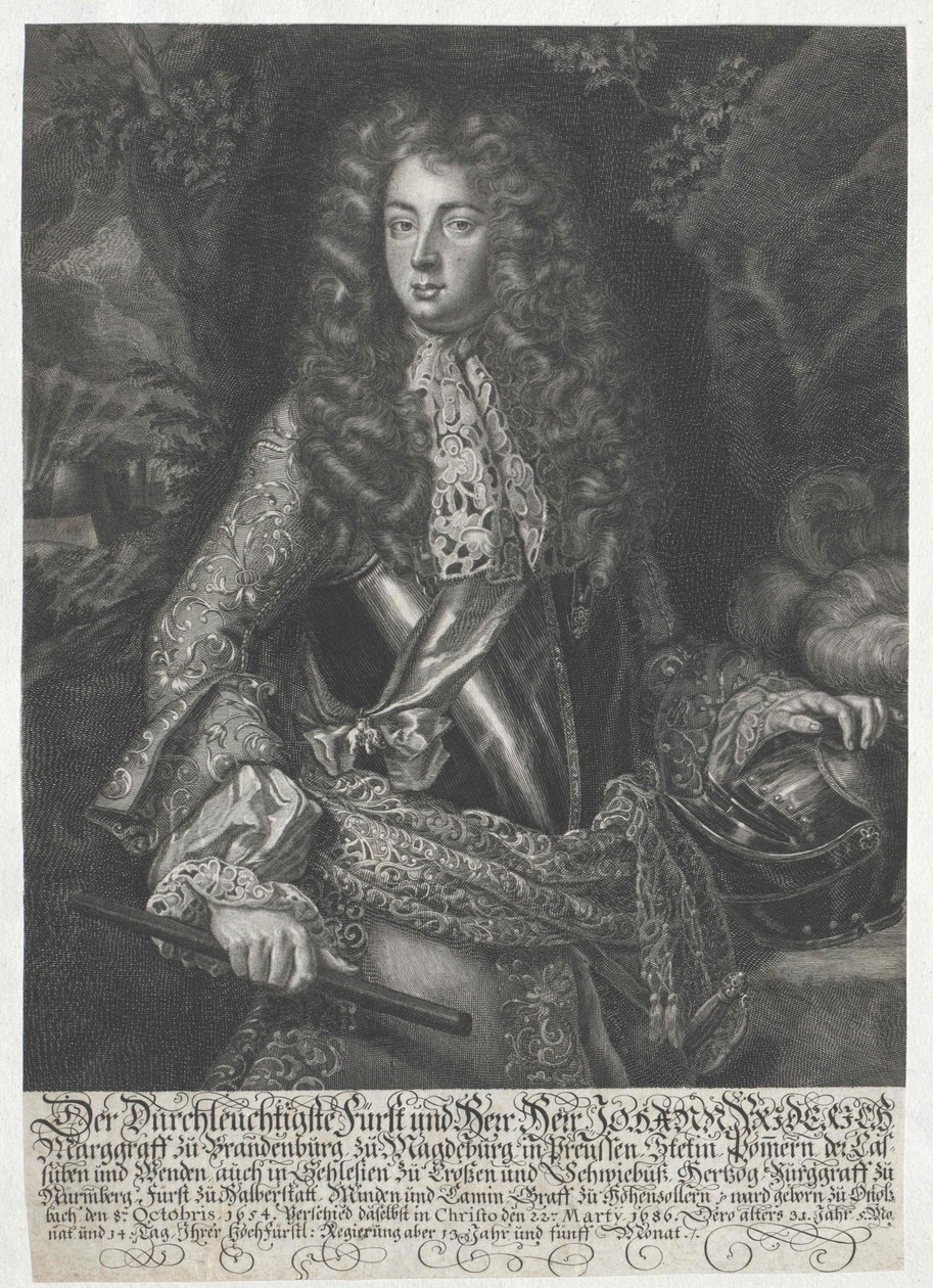 Markgraaf van Brandenburg-Ansbach Johann Frederik door Artist Unknown