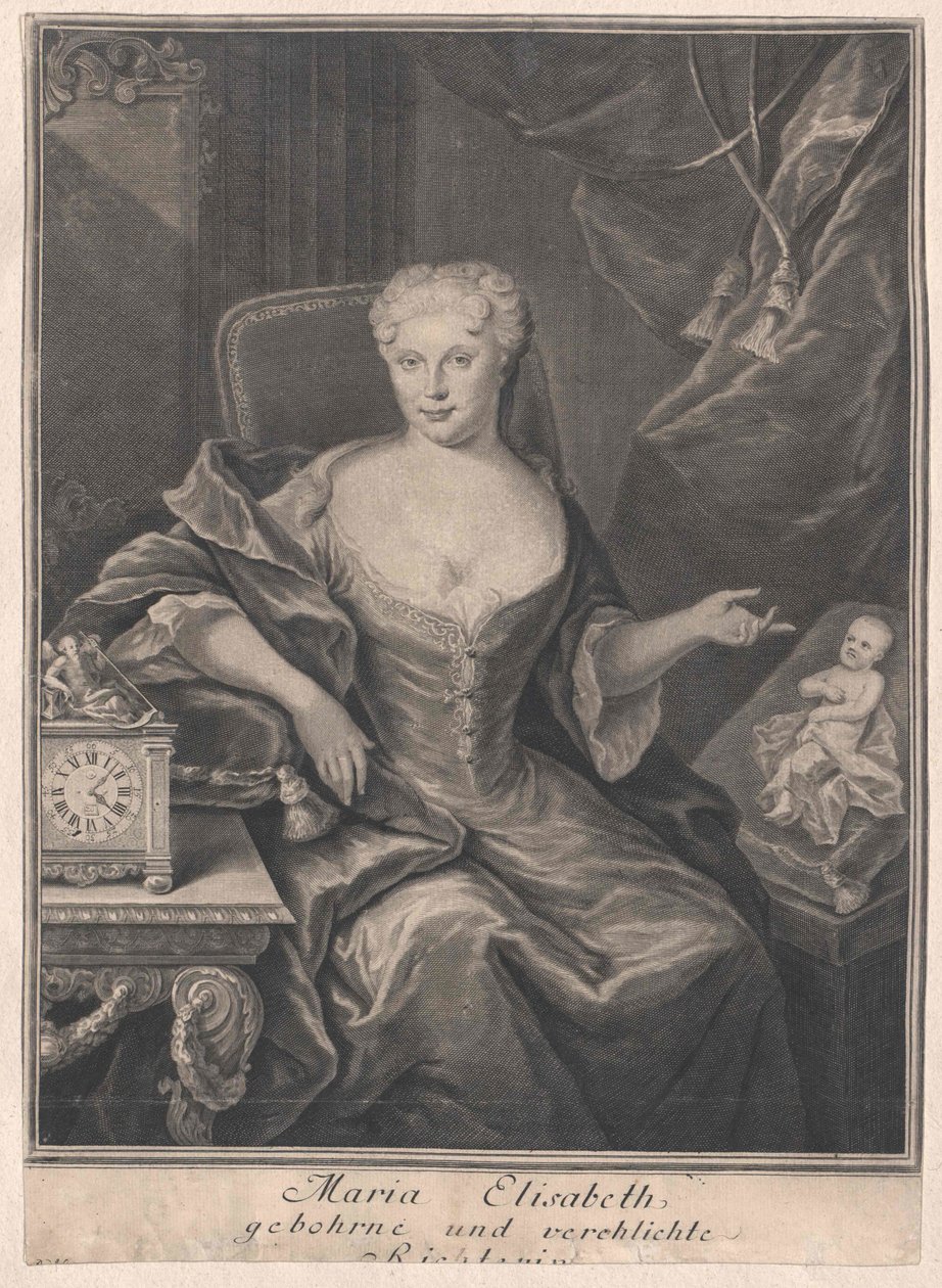 Maria Elisabeth Richter door Artist Unknown