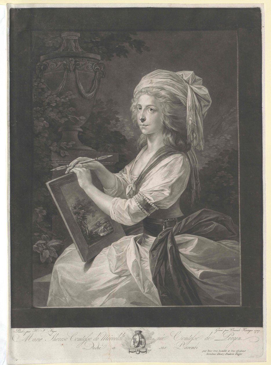 Maria Theresia gravin Pergen door Artist Unknown