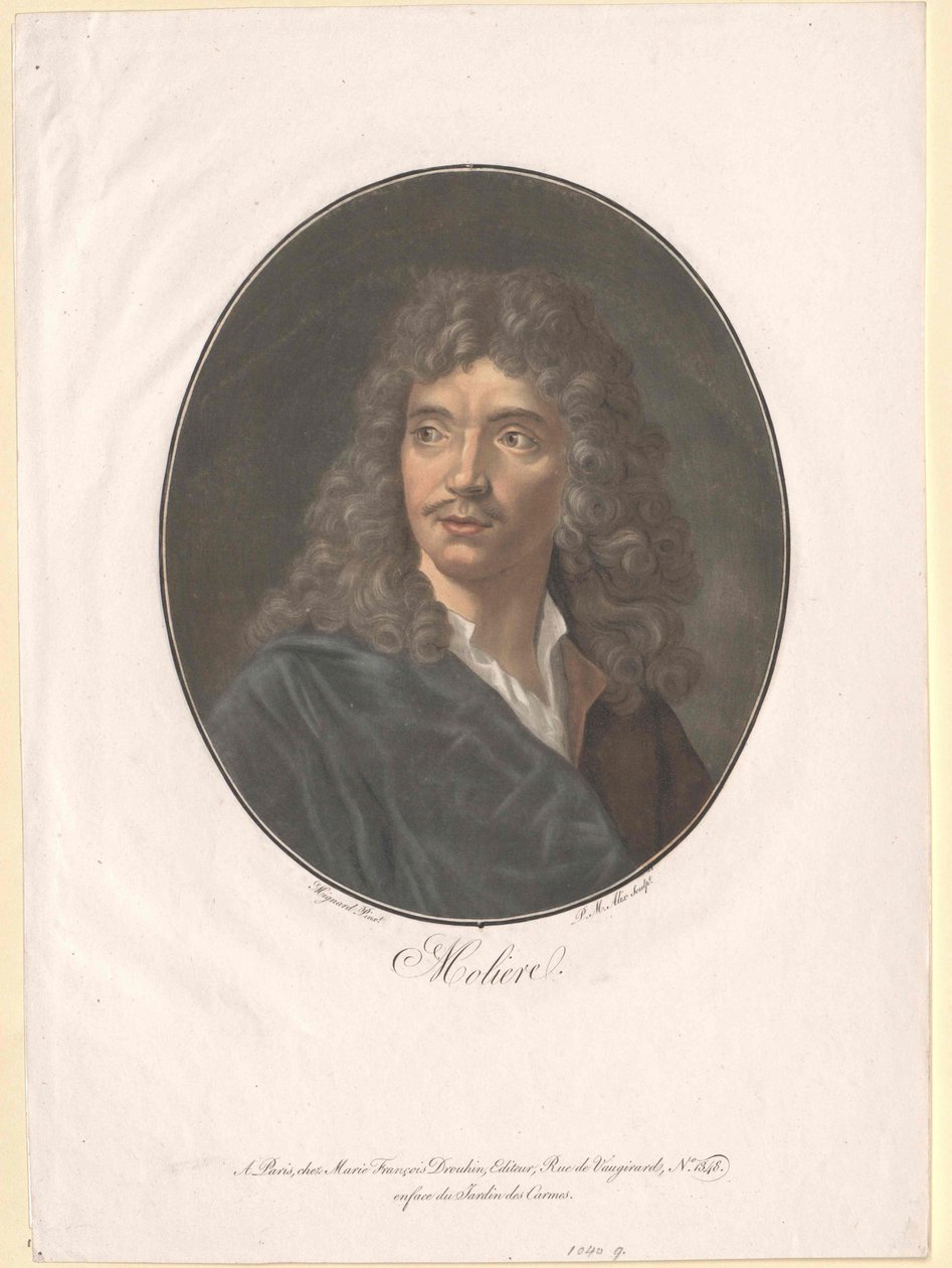 Molière (prent) door Artist Unknown