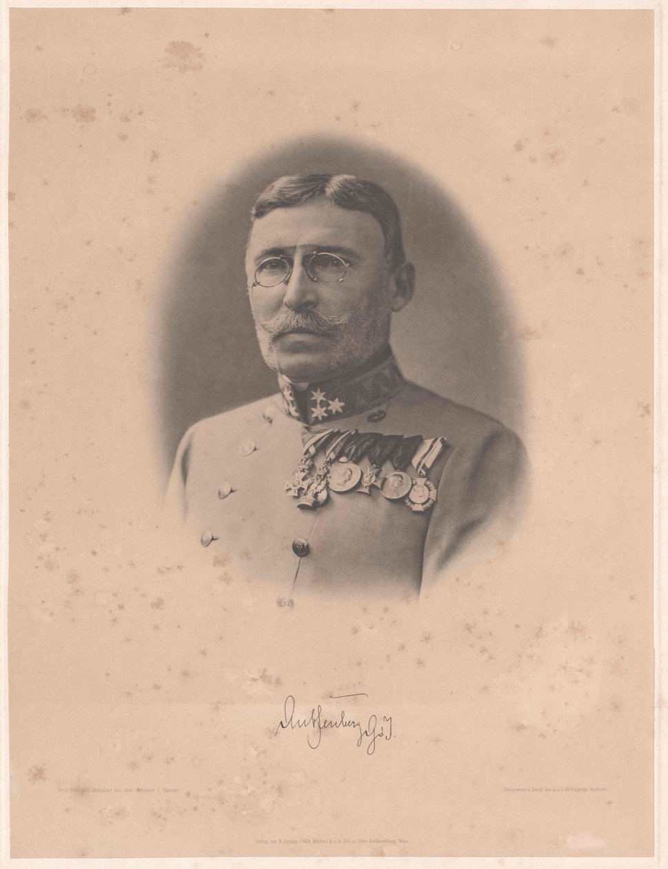 Moritz Baron Auffenberg von Komar door Artist Unknown