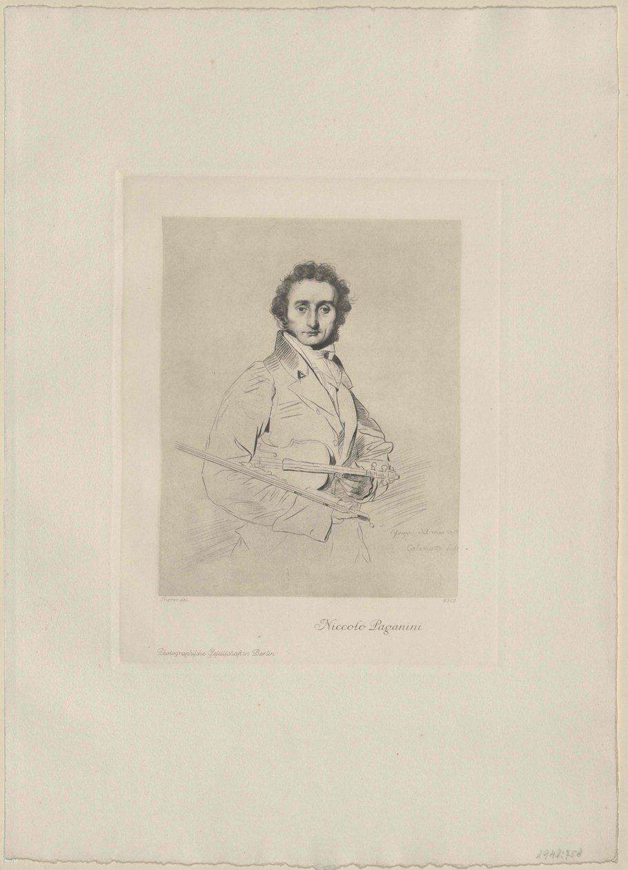 Niccolo Paganini door Artist Unknown