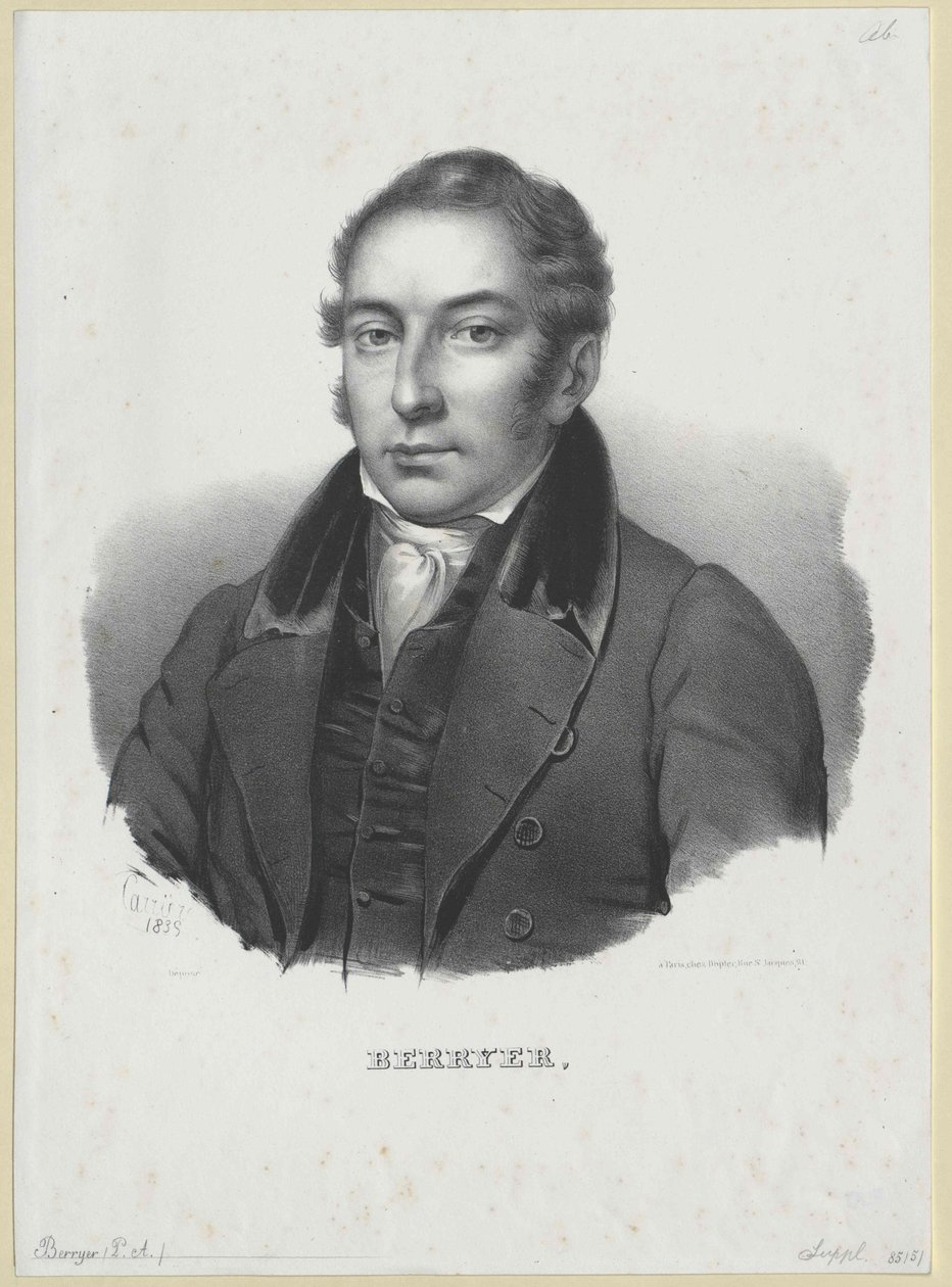 Pierre Antoine Berryer (afdruk) door Artist Unknown