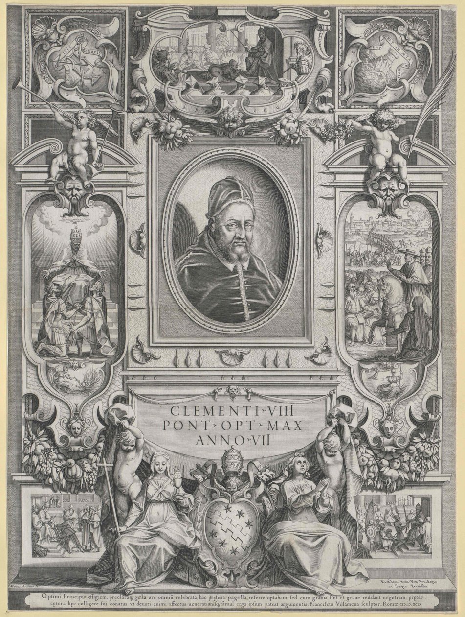 Paus Clemens VIII door Artist Unknown
