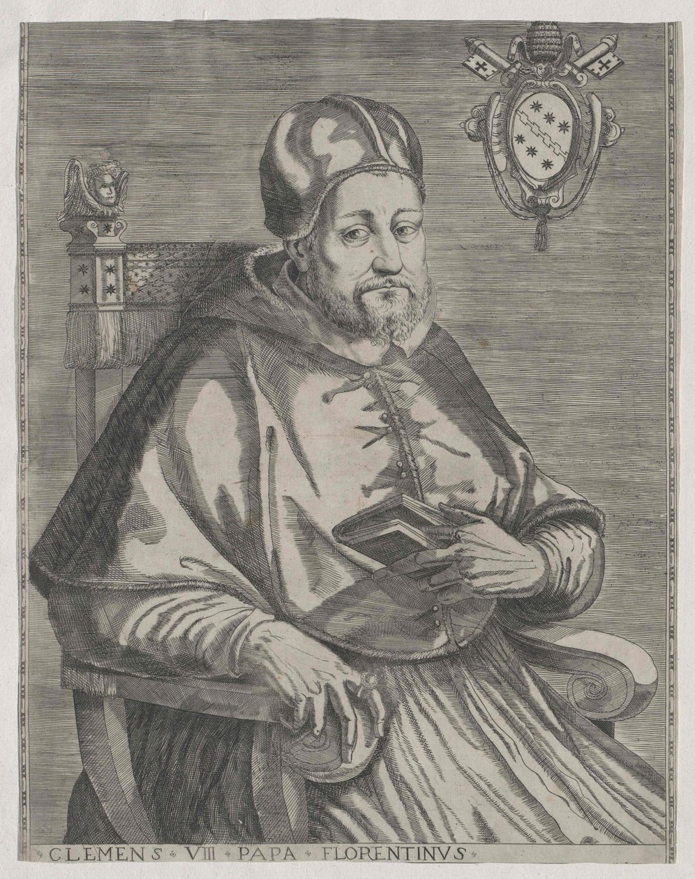 Paus Clemens VIII door Artist Unknown