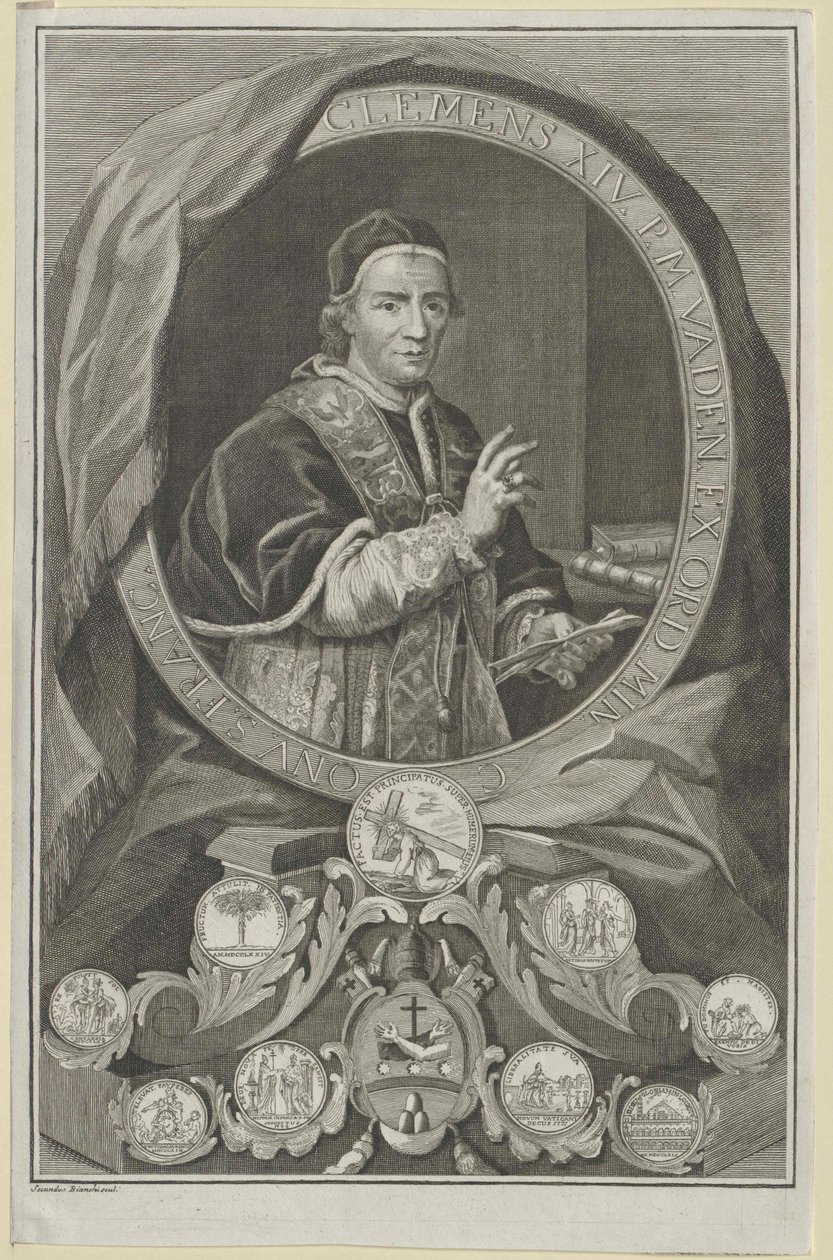Paus Clemens XIV door Artist Unknown
