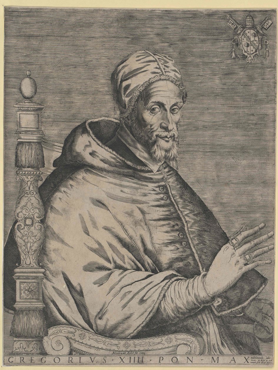 Paus Gregorius XIV door Artist Unknown