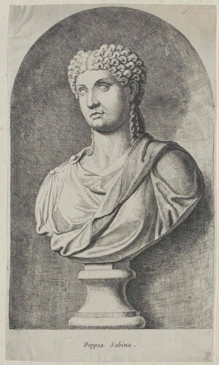 Poppaea Sabina (afdruk) door Artist Unknown