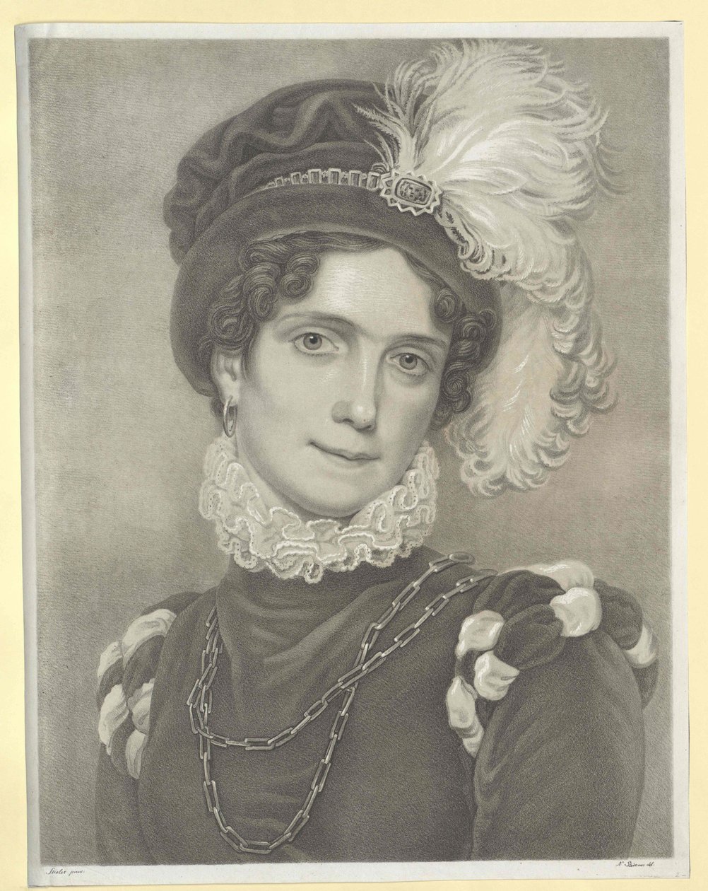Prinses van Baden Caroline door Artist Unknown