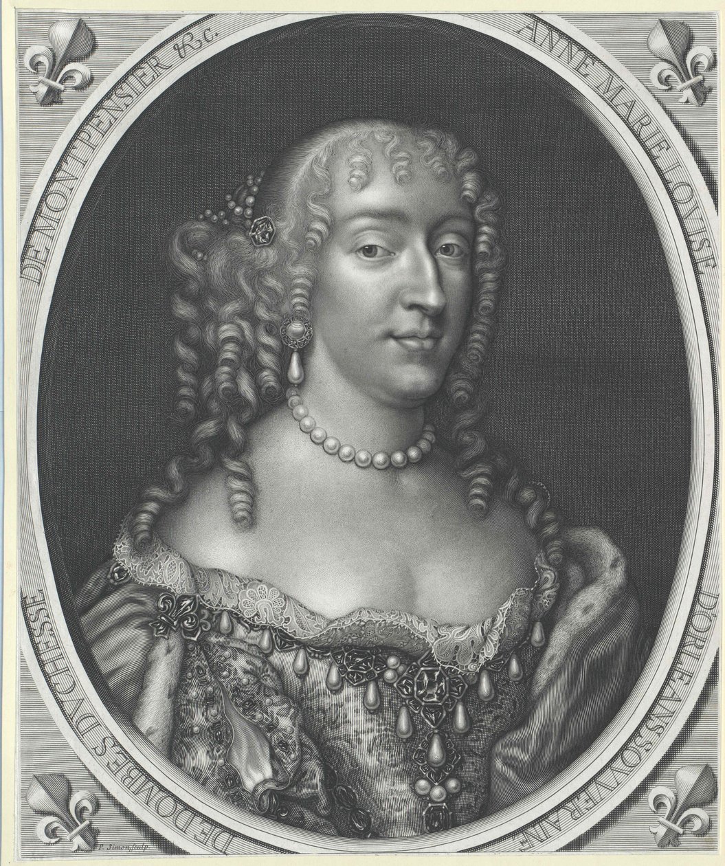 Prinses van Orléans Anne Mary Louise door Artist Unknown